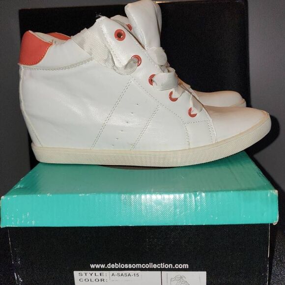 Angelina by De Blossom Wedge Sneakers - Picture 1 of 8